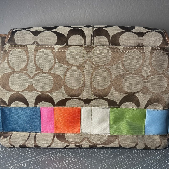 Authentic Multicolor Coach Diaper Bag Rare - Picture 3 of 7